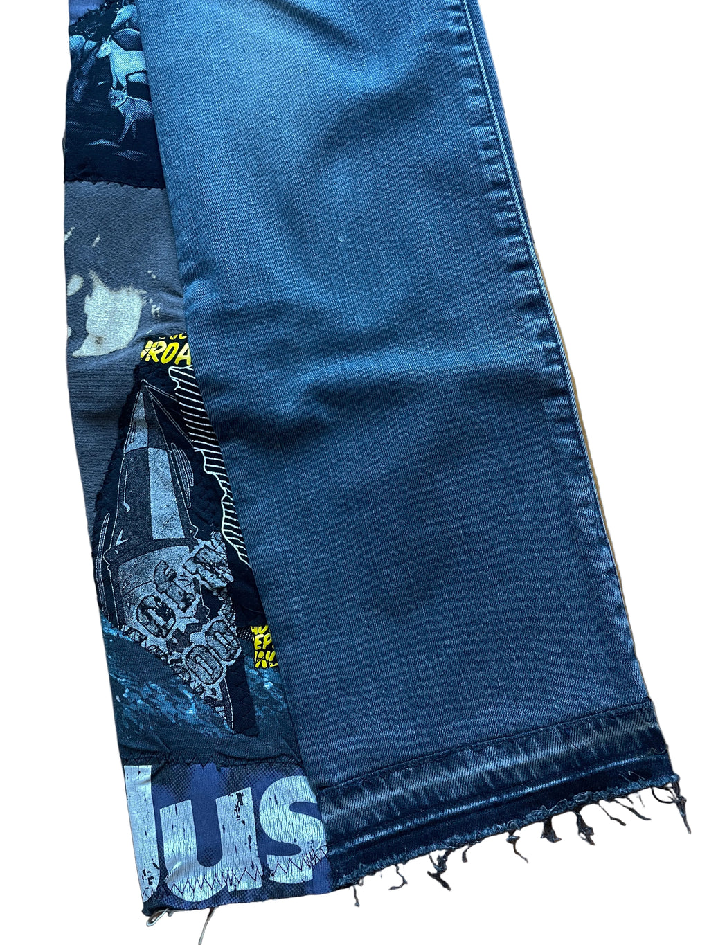 Antracite cement flare jeans