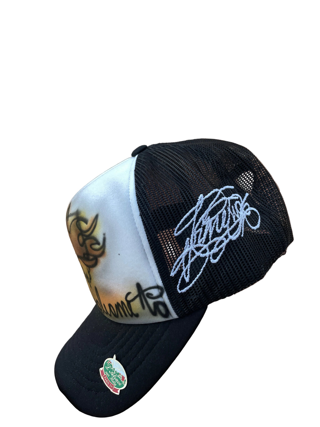 Plant the flag black trucker cap