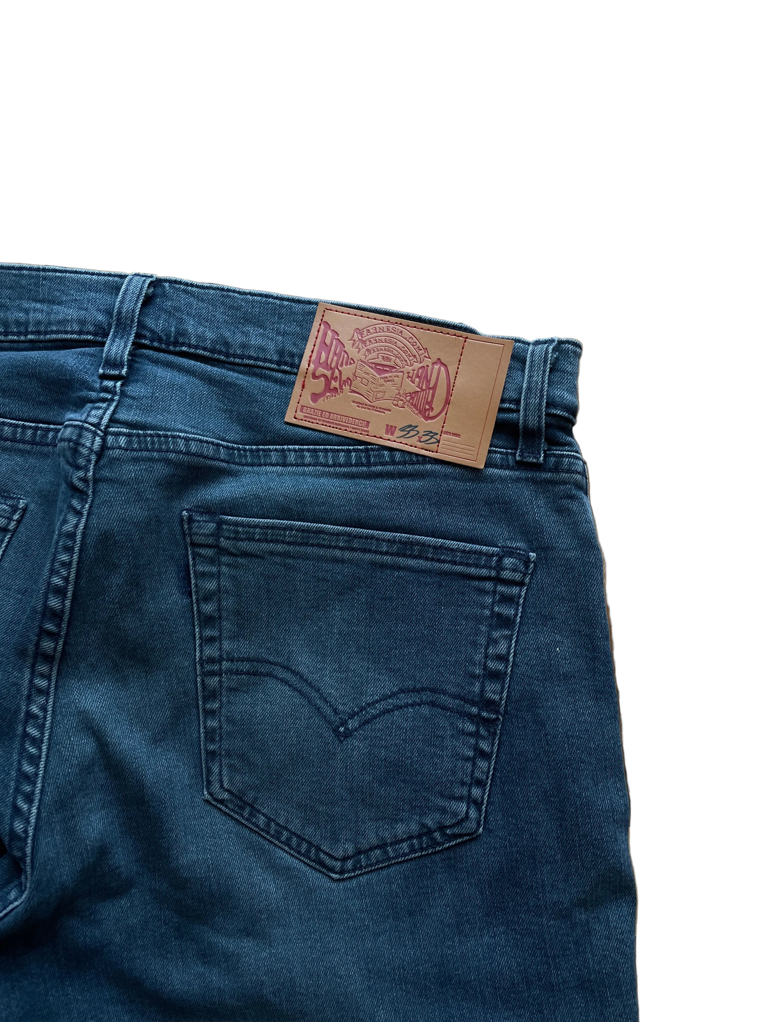 Antracite cement flare jeans