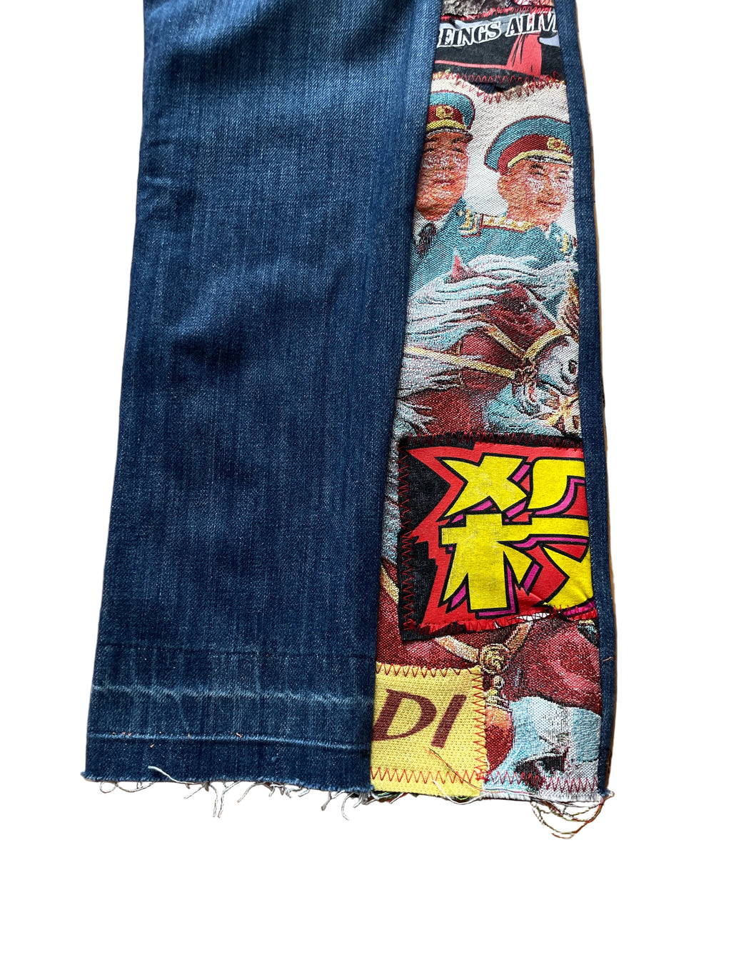 Neon anime flare jeans