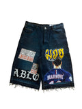 Ibra denim wide jorts