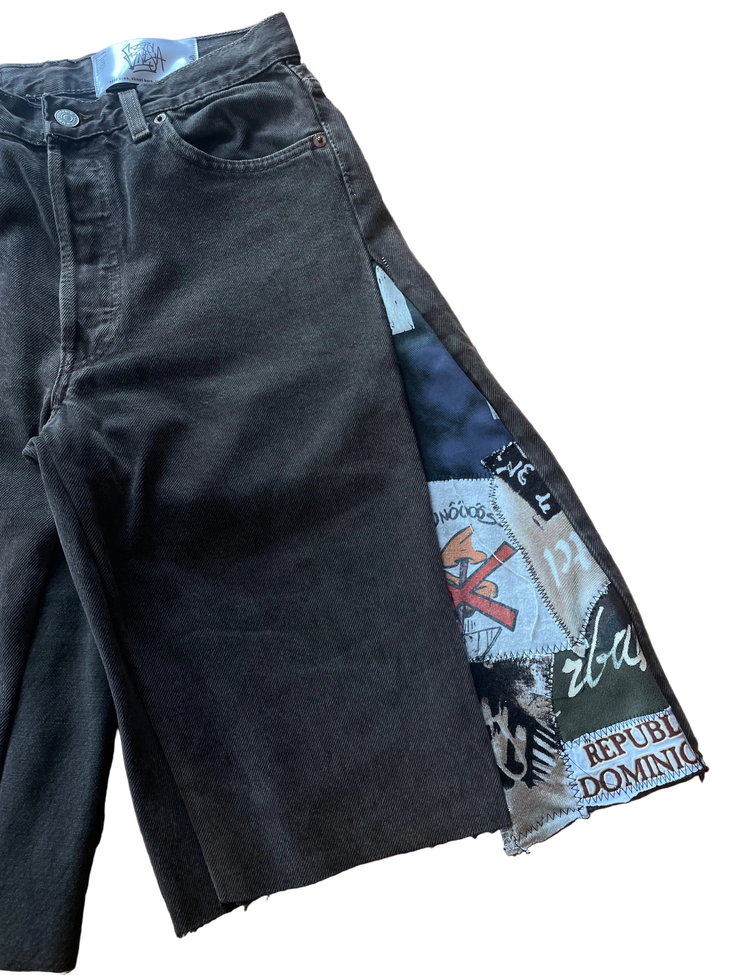 Cacao flare wide jorts