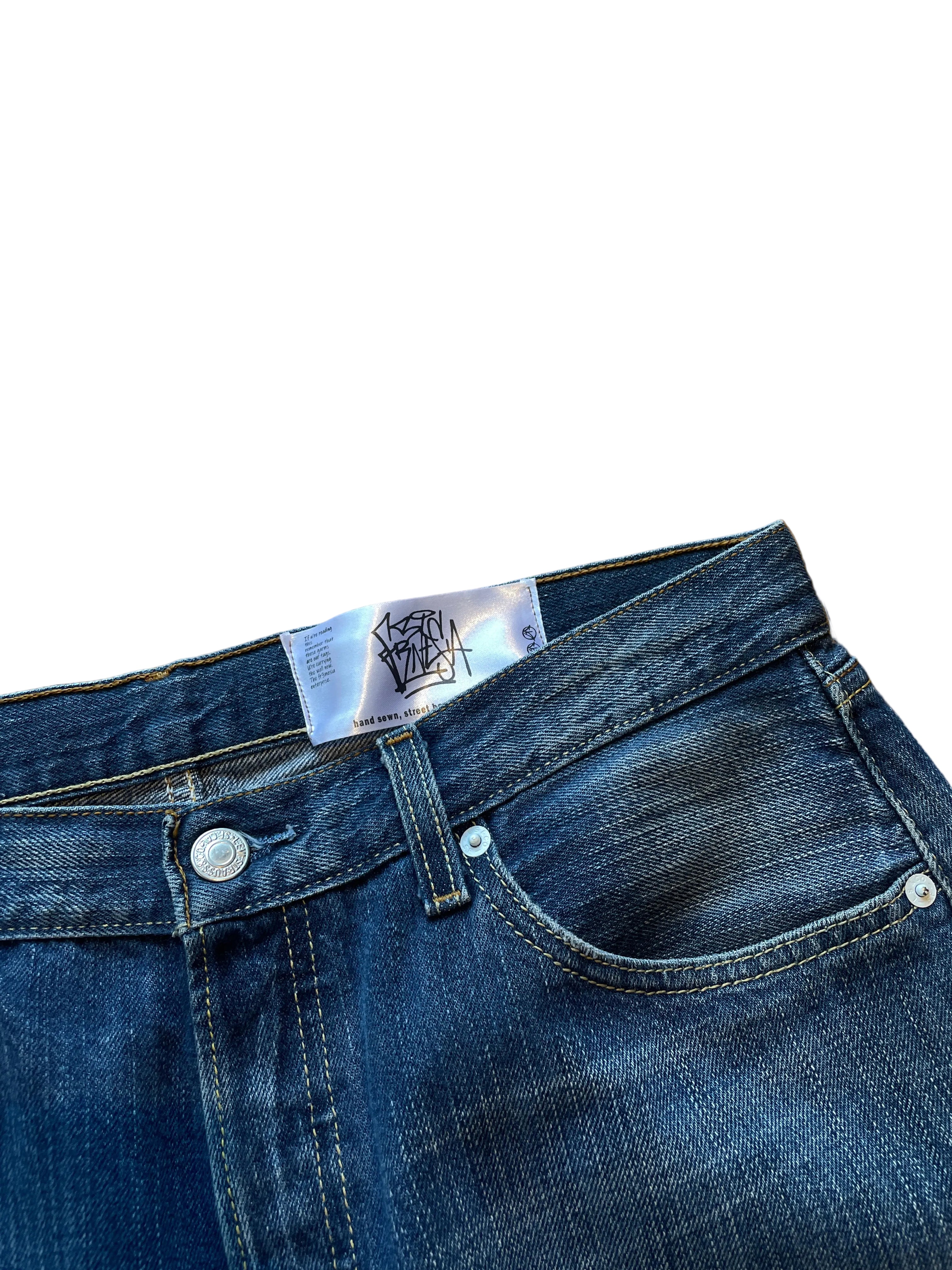 Orange sun flare wide jorts