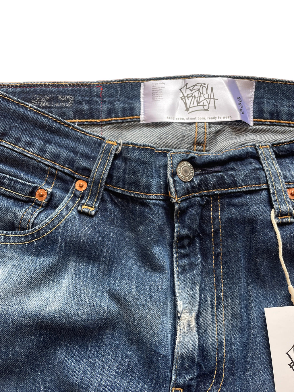 Ocean graffiti flare jeans V3