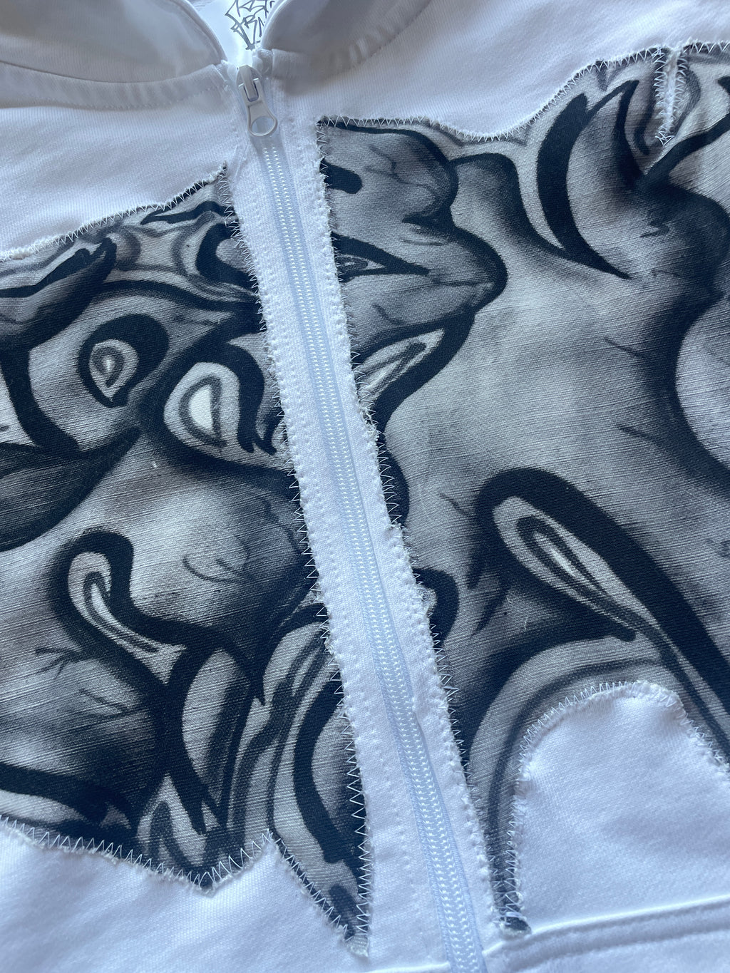 Graffiti hustla boxy hoodie