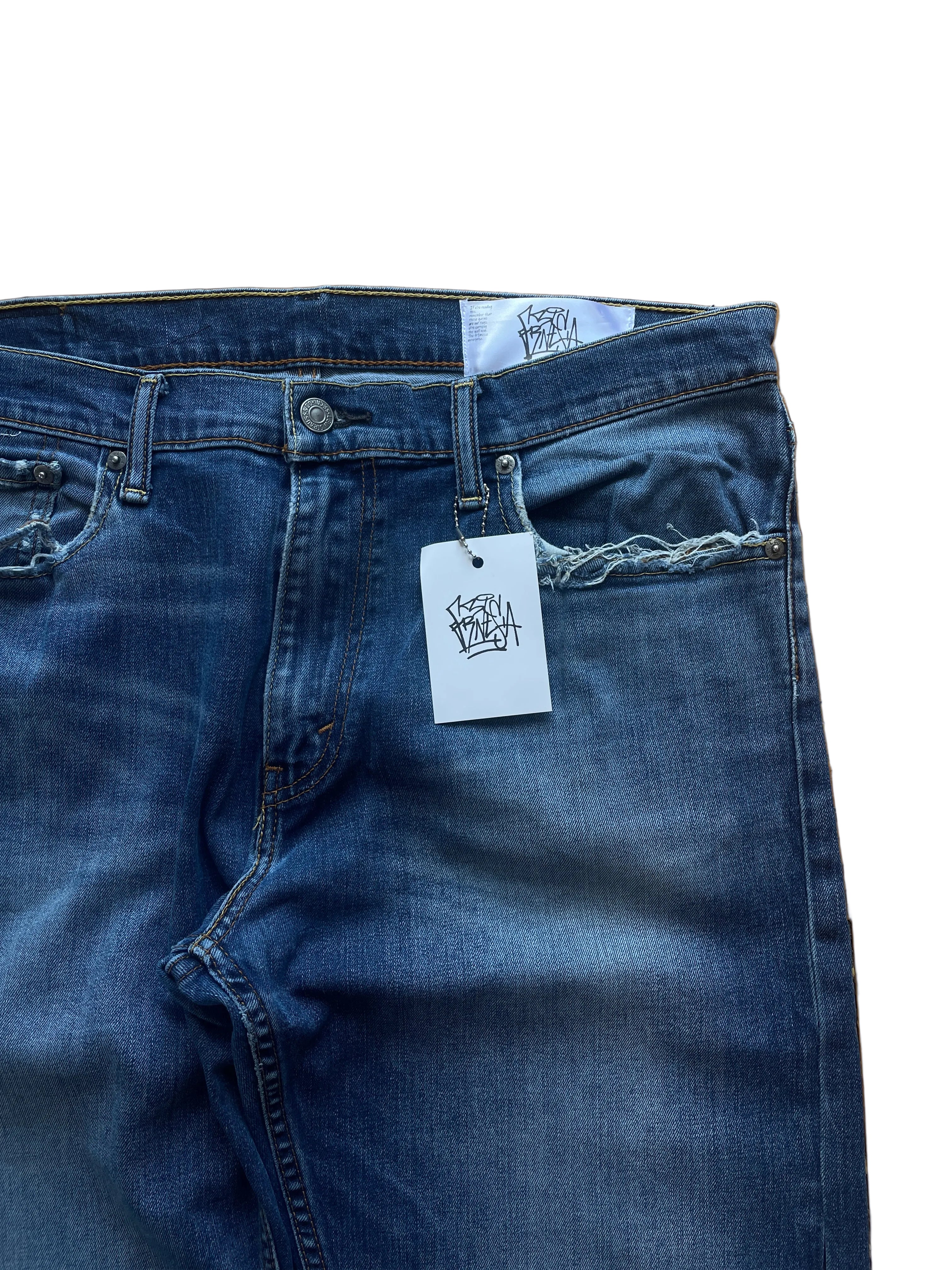 Violet skulls flare jeans