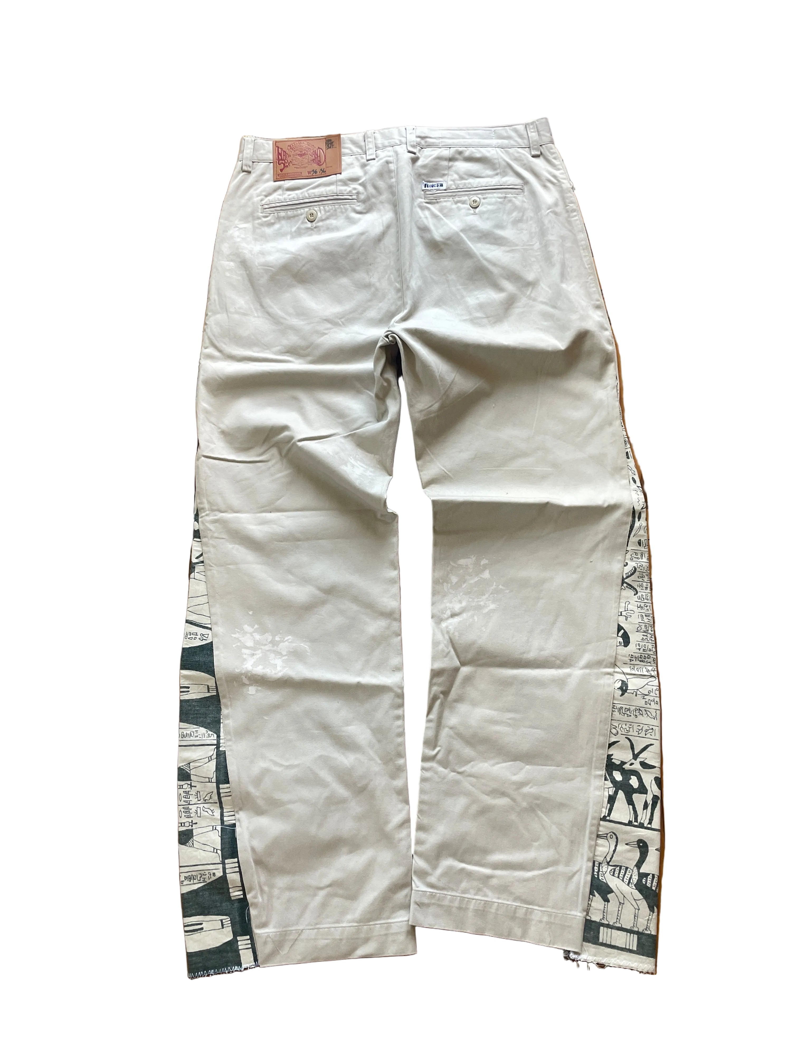 Cairo pyramid flare chinos