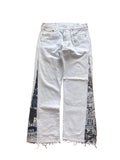 White anime flare jeans