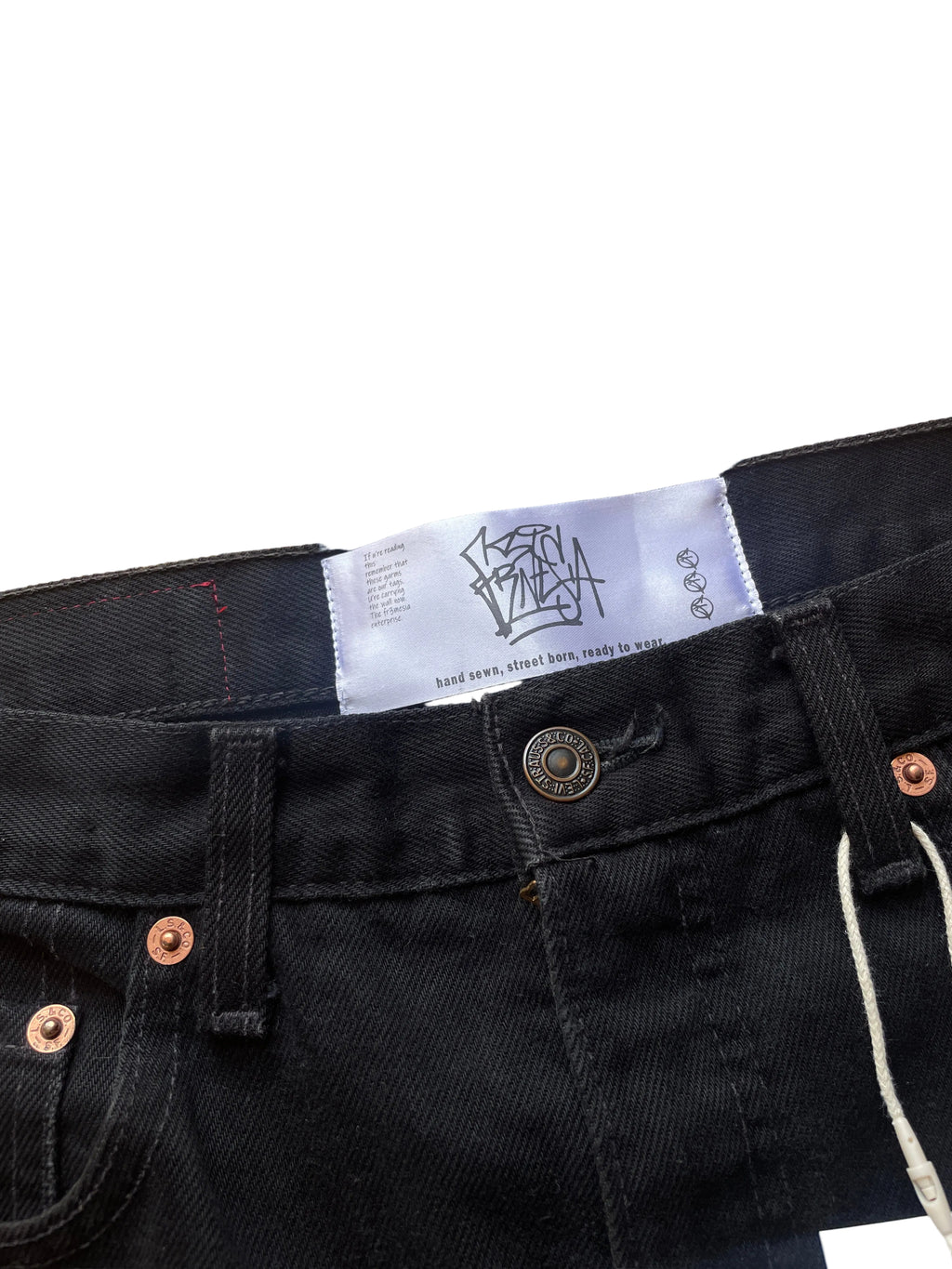 Masonic black flare jeans V3