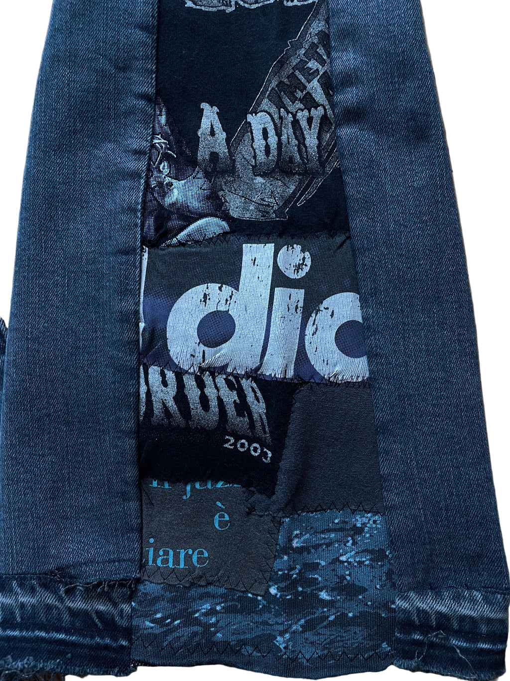 Antracite cement flare jeans