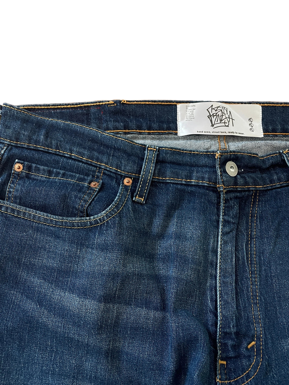 Beer cans flare jeans V3
