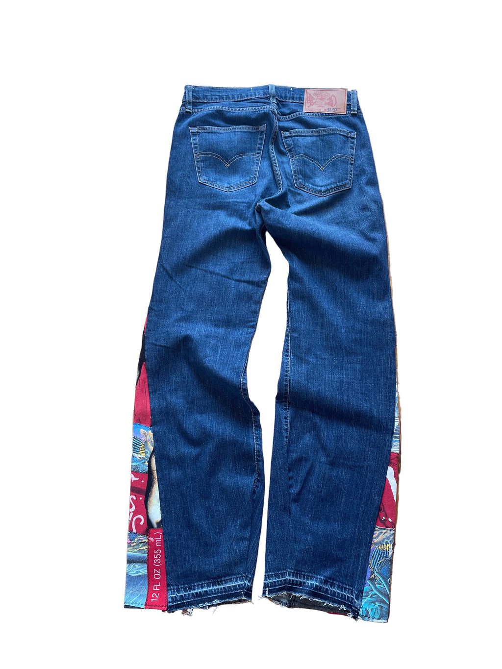 Ocean graffiti flare jeans V3