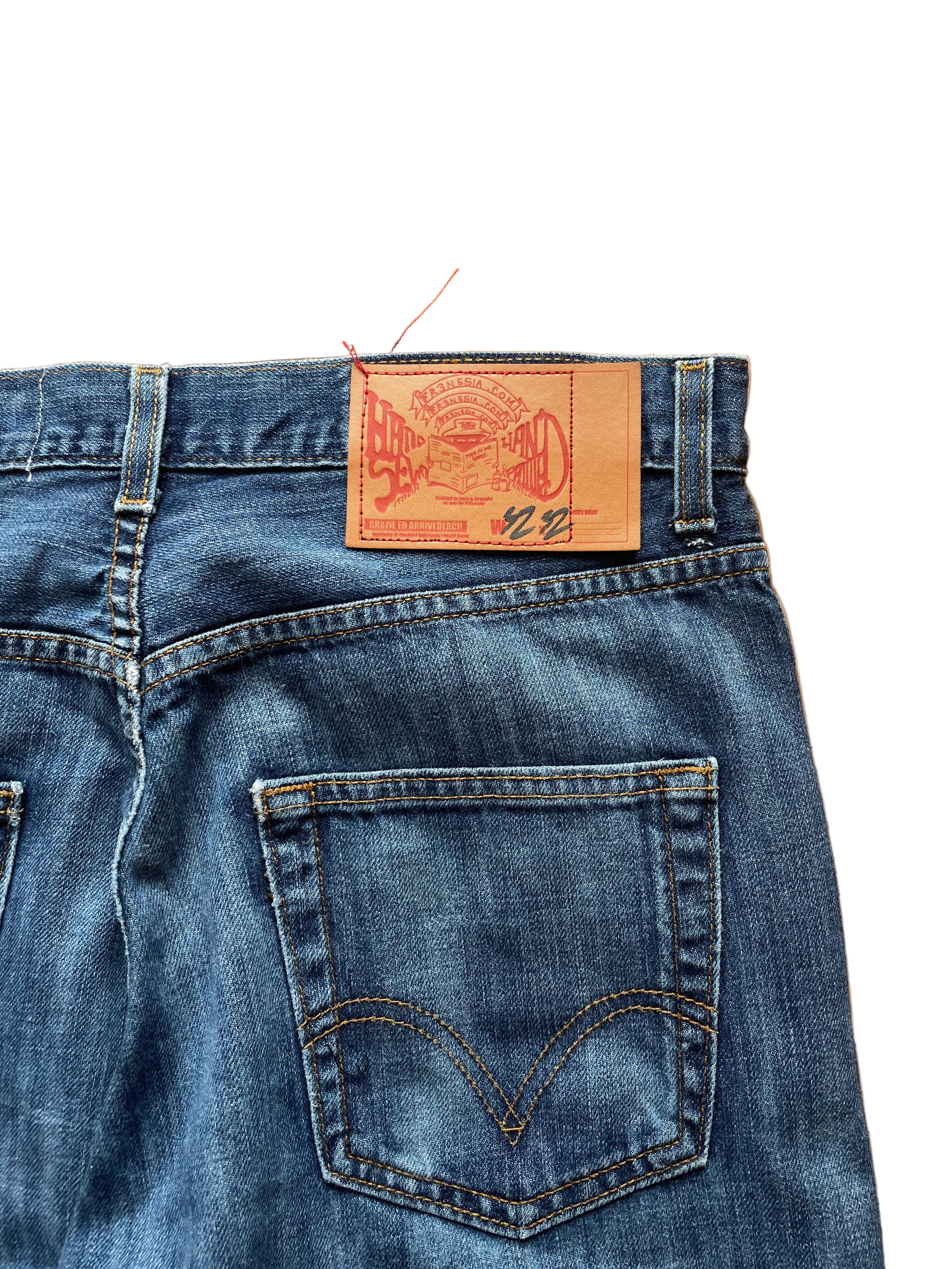 Neon anime flare jeans