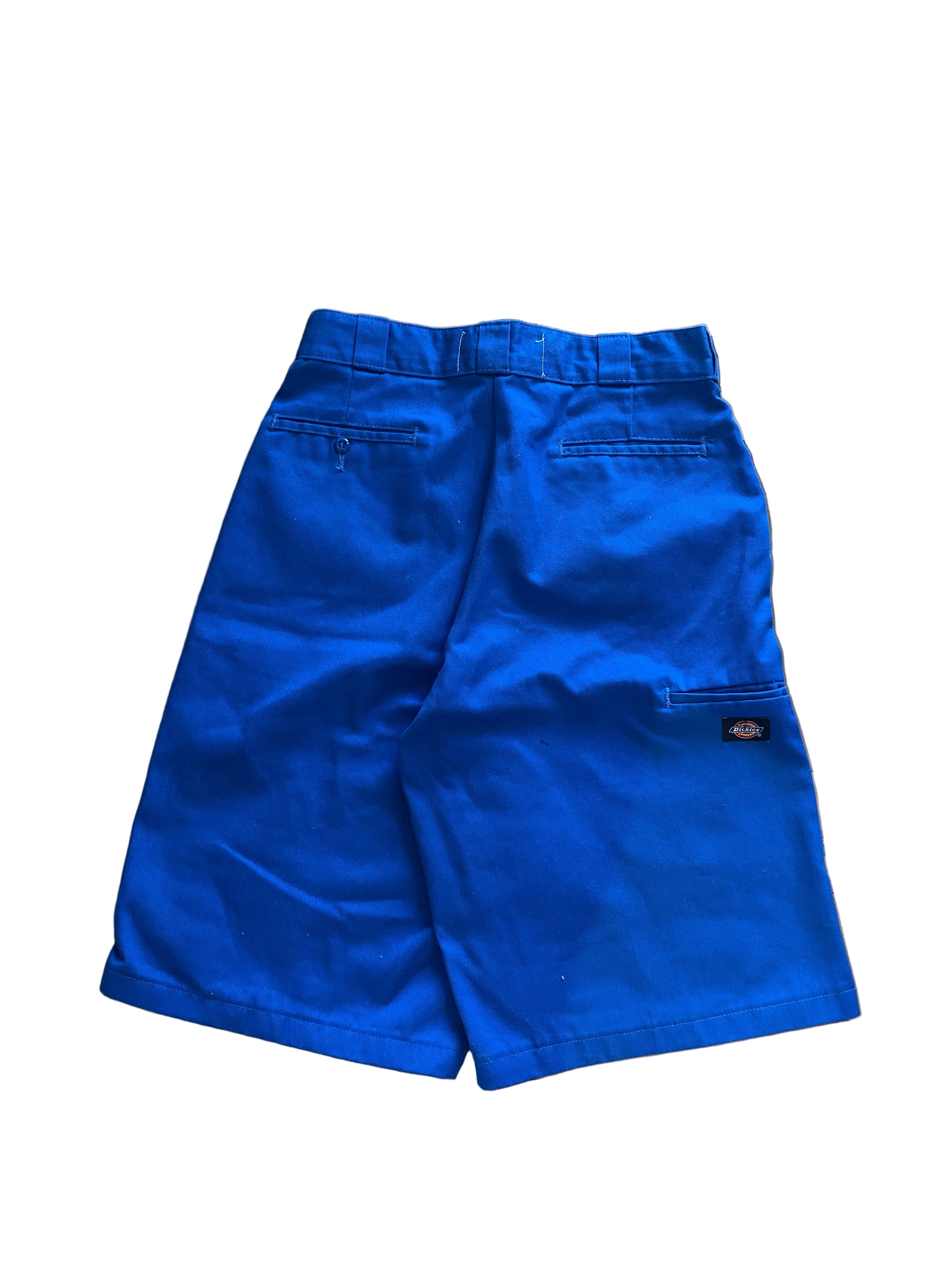Blue skull patchwork shorts