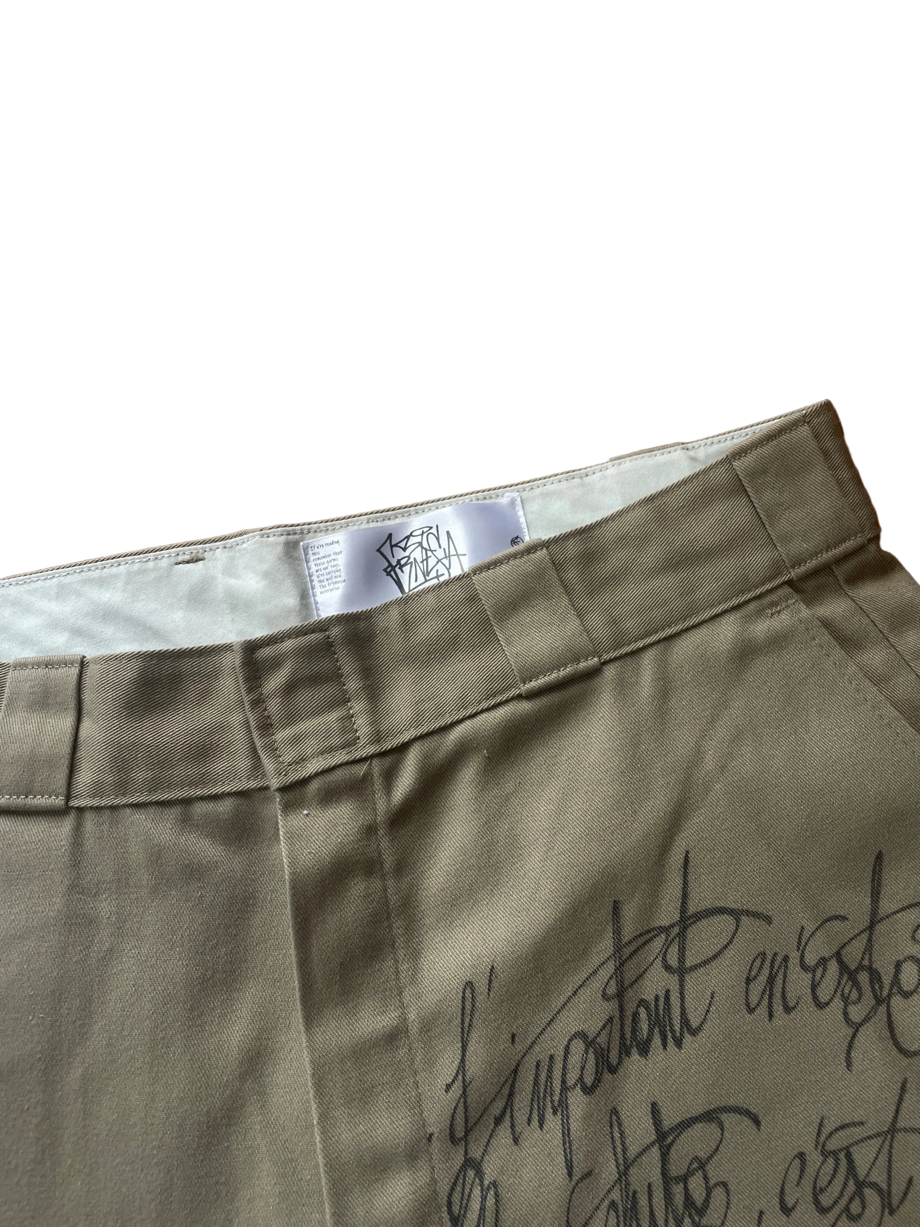 Thai Racer patchwork shorts
