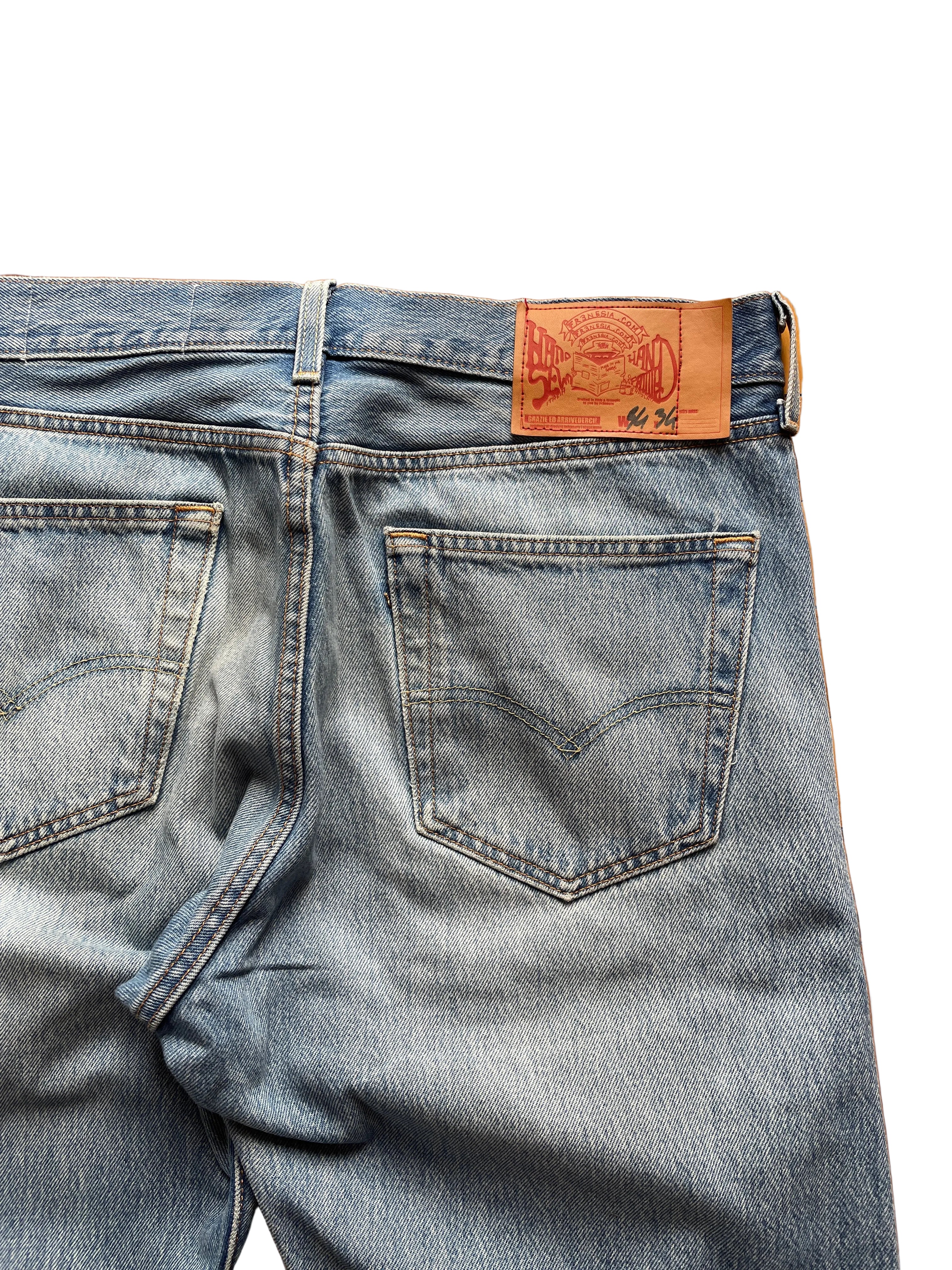 Sky camo flare jeans