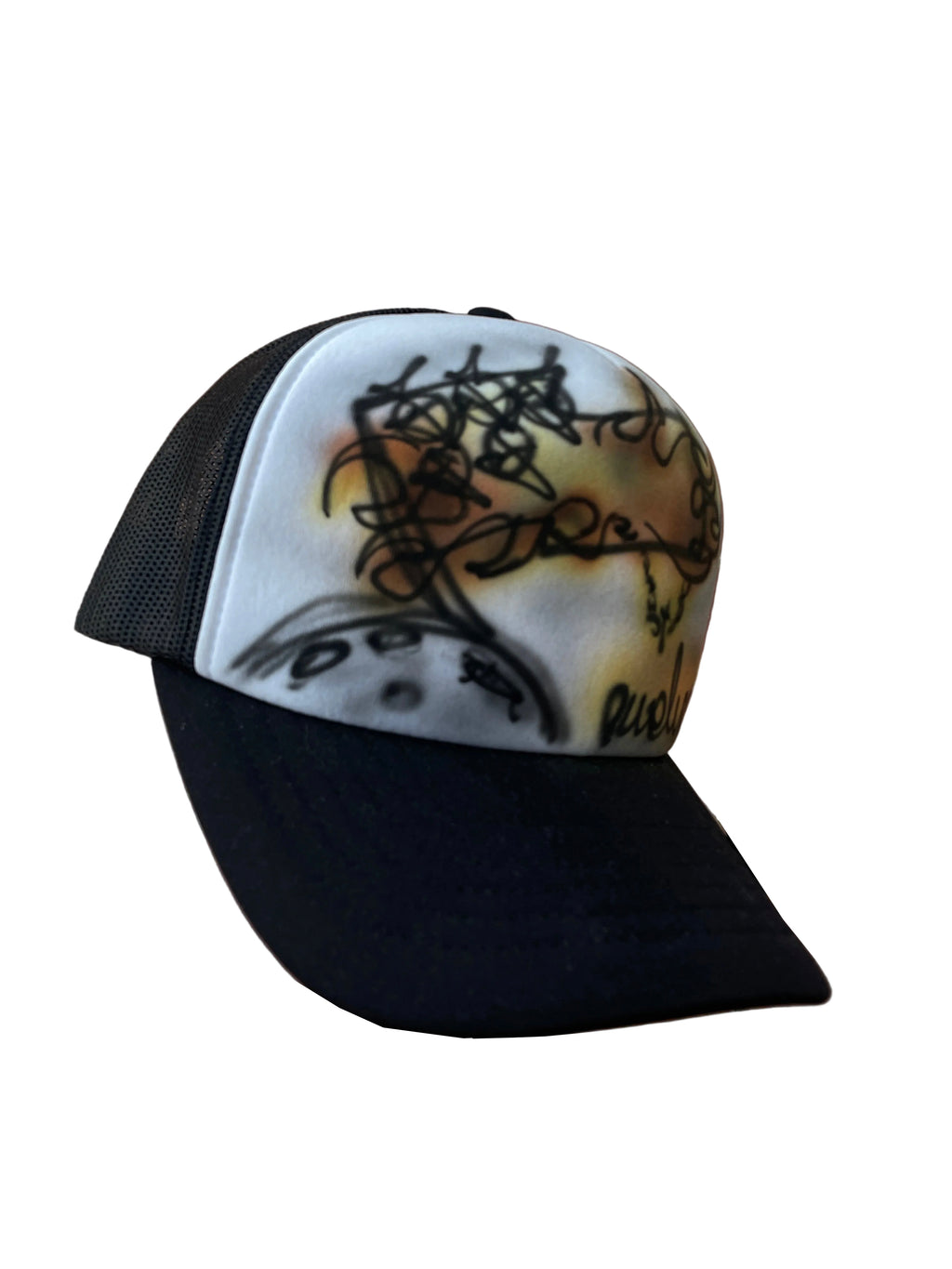 Plant the flag black trucker cap