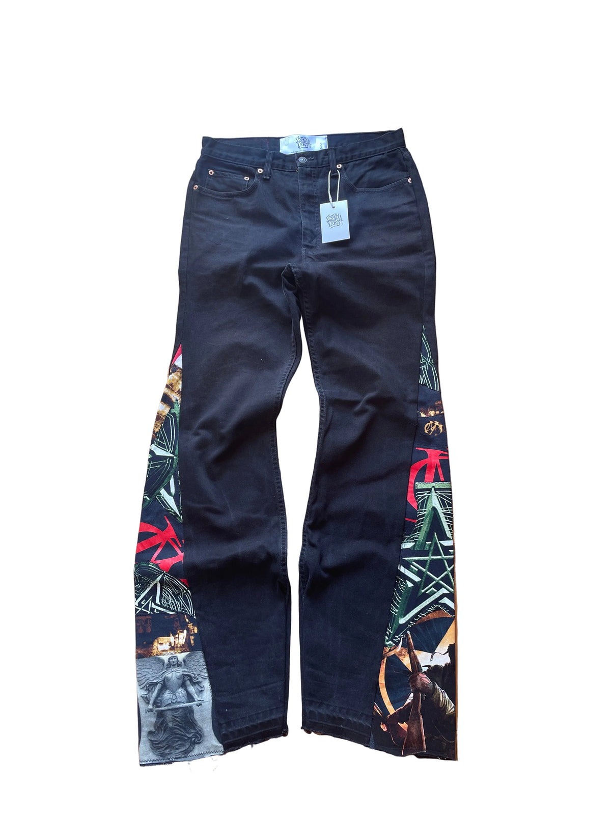 Masonic black flare jeans V3