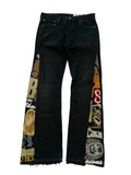Golden years black flare jeans