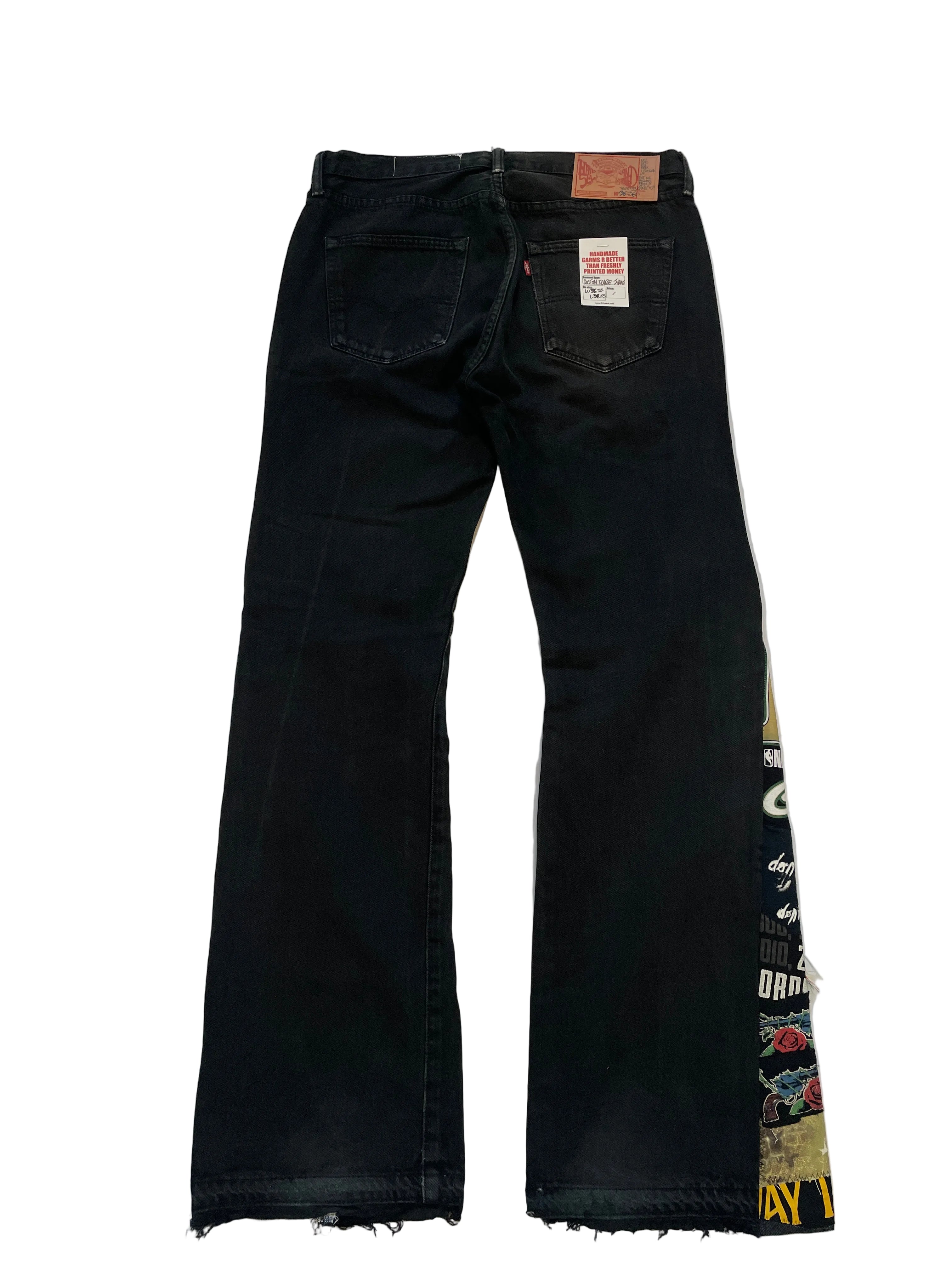 Golden years black flare jeans