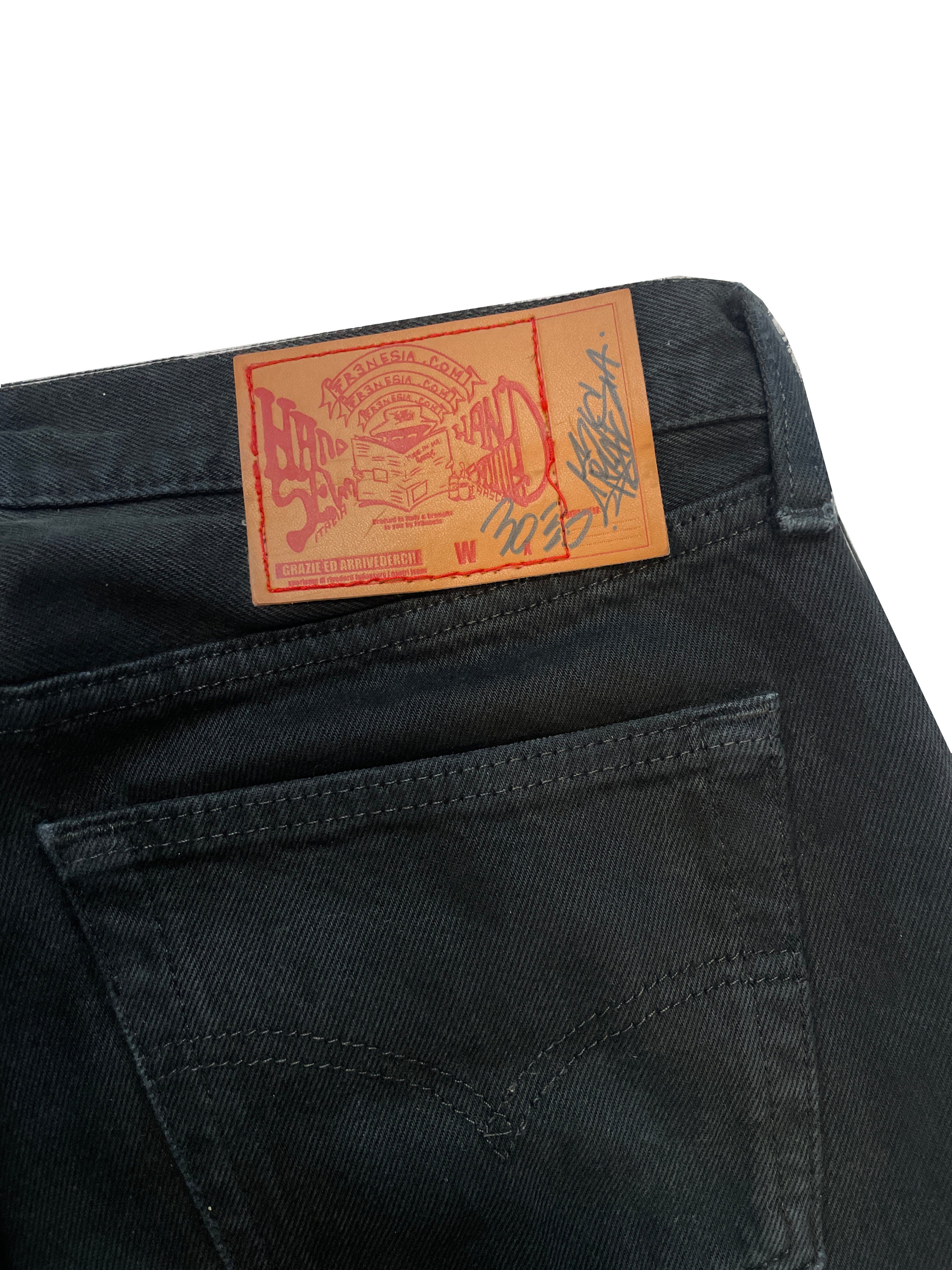 Python graffiti flare jeans