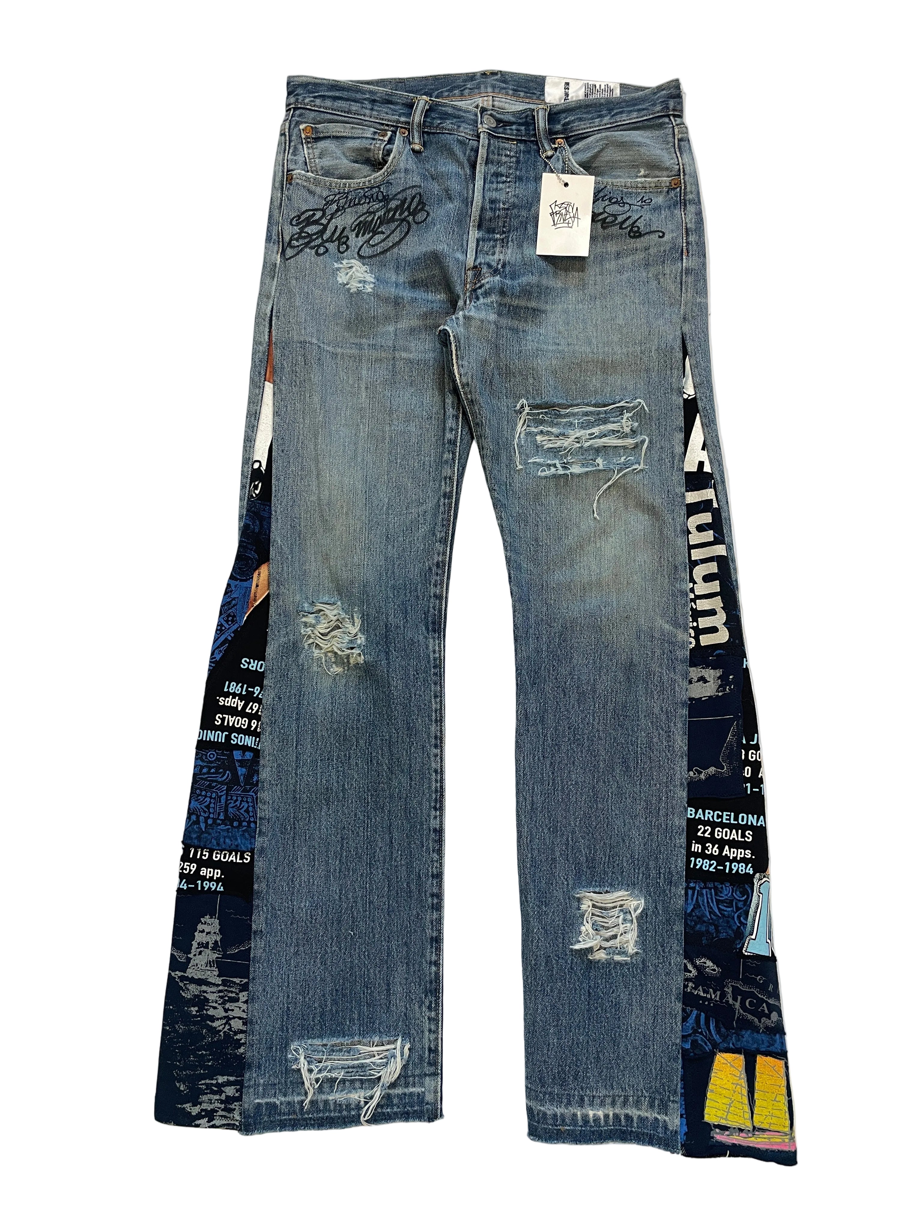 Sailor blue flare jeans