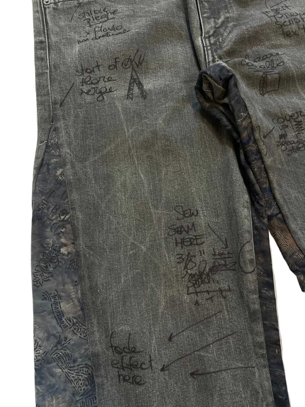 Darker black double flare jeans