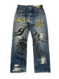 Baggy python jeans