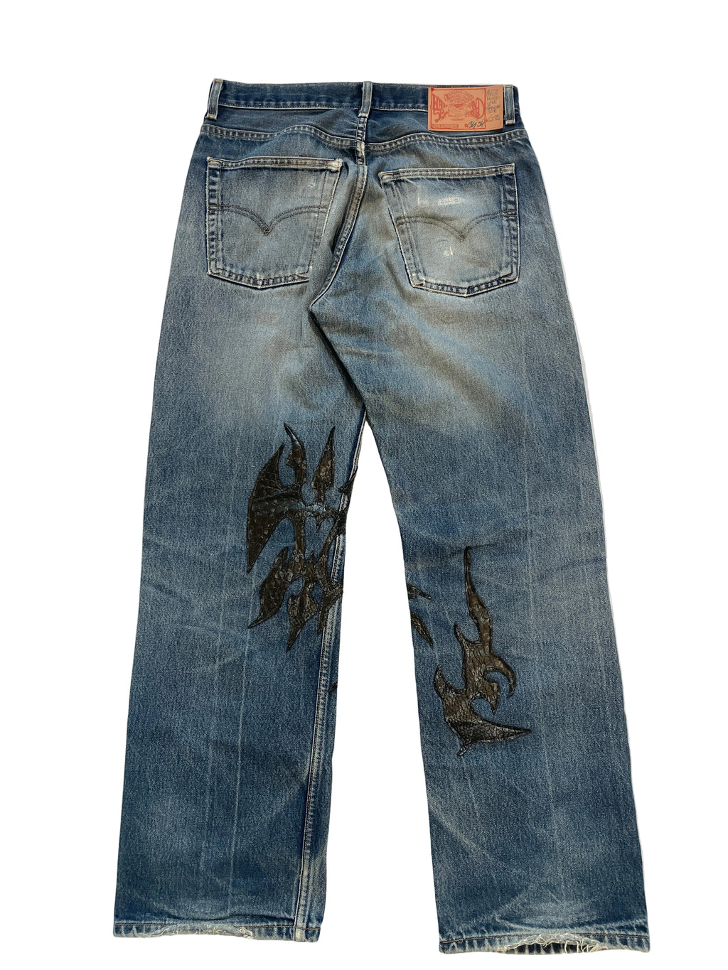 Baggy python jeans