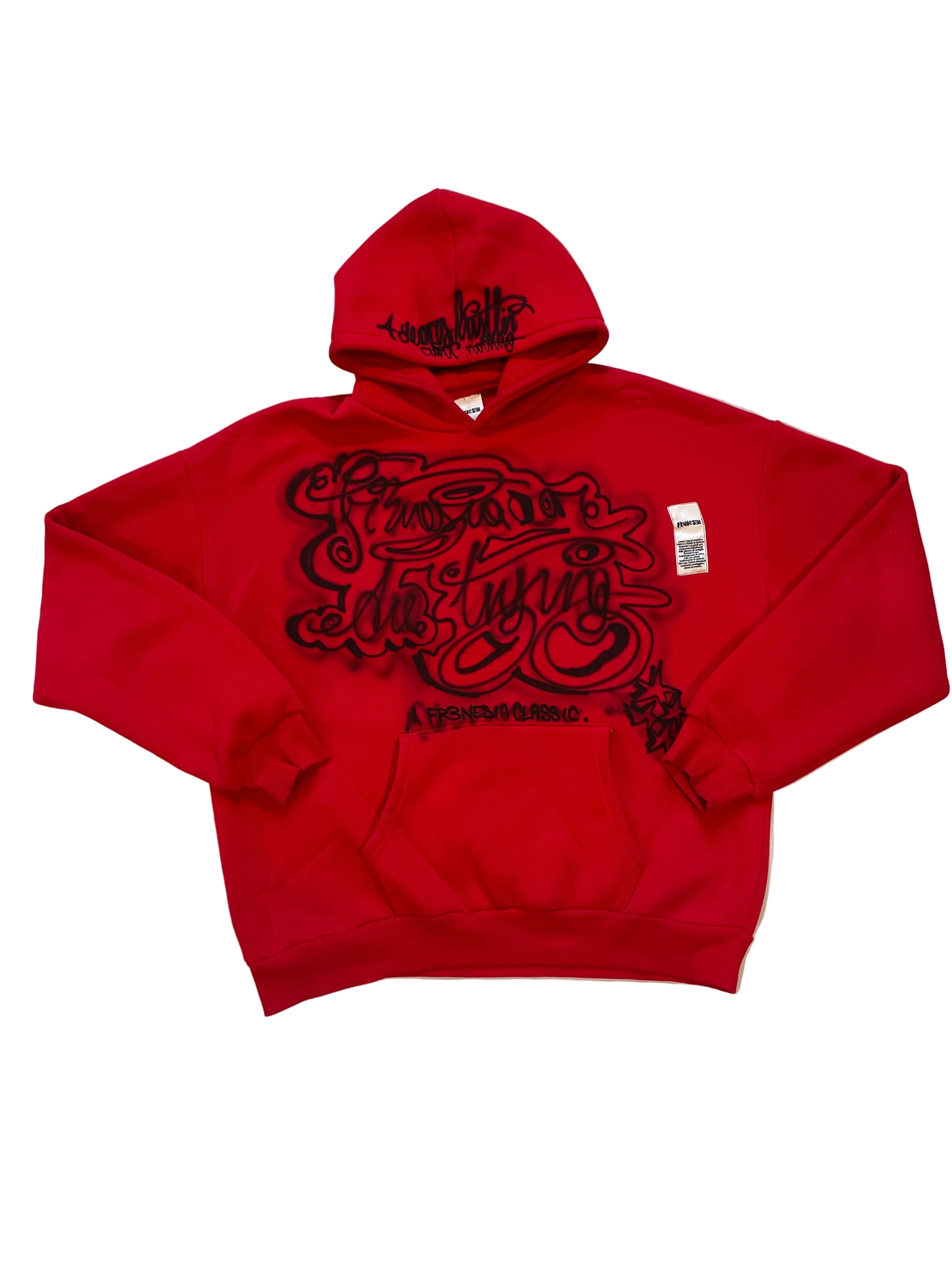 Fr3nesia or die tryin graffiti hoodie