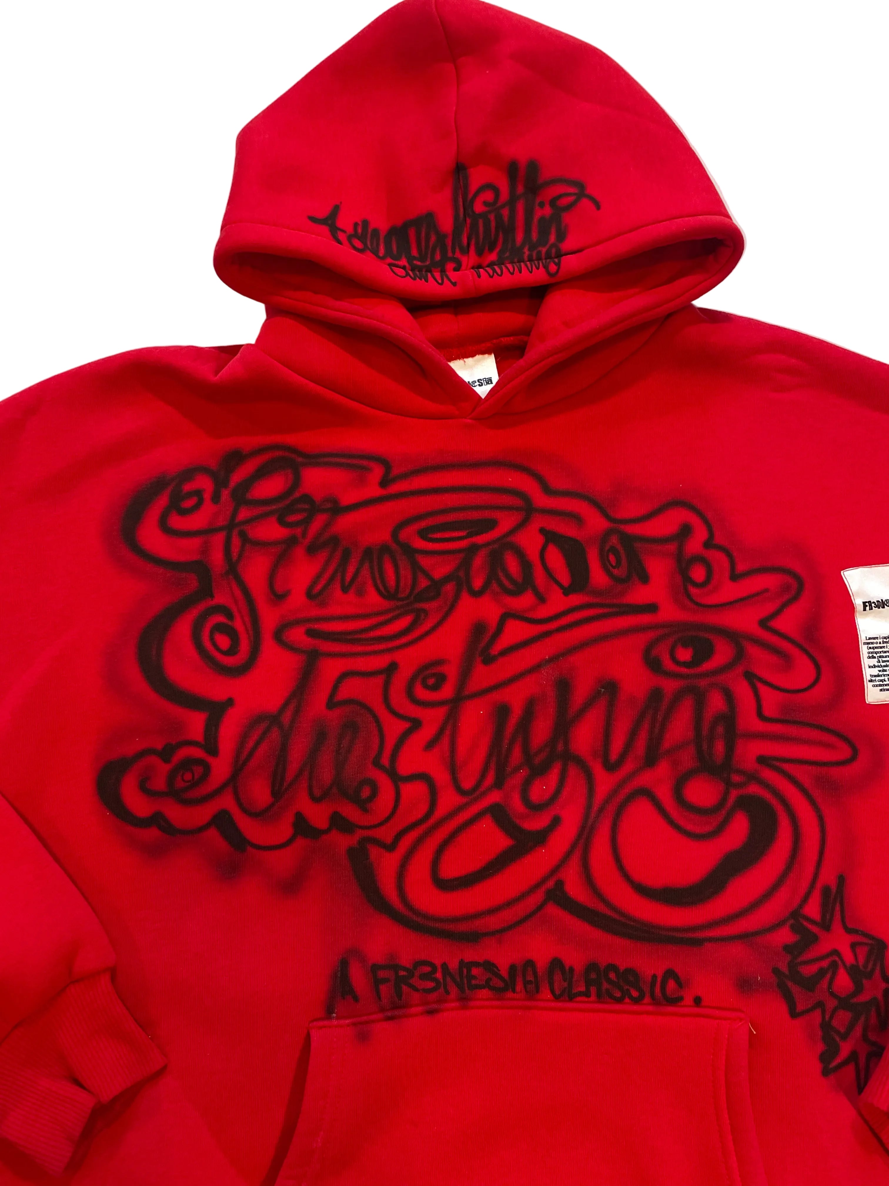 Fr3nesia or die tryin graffiti hoodie