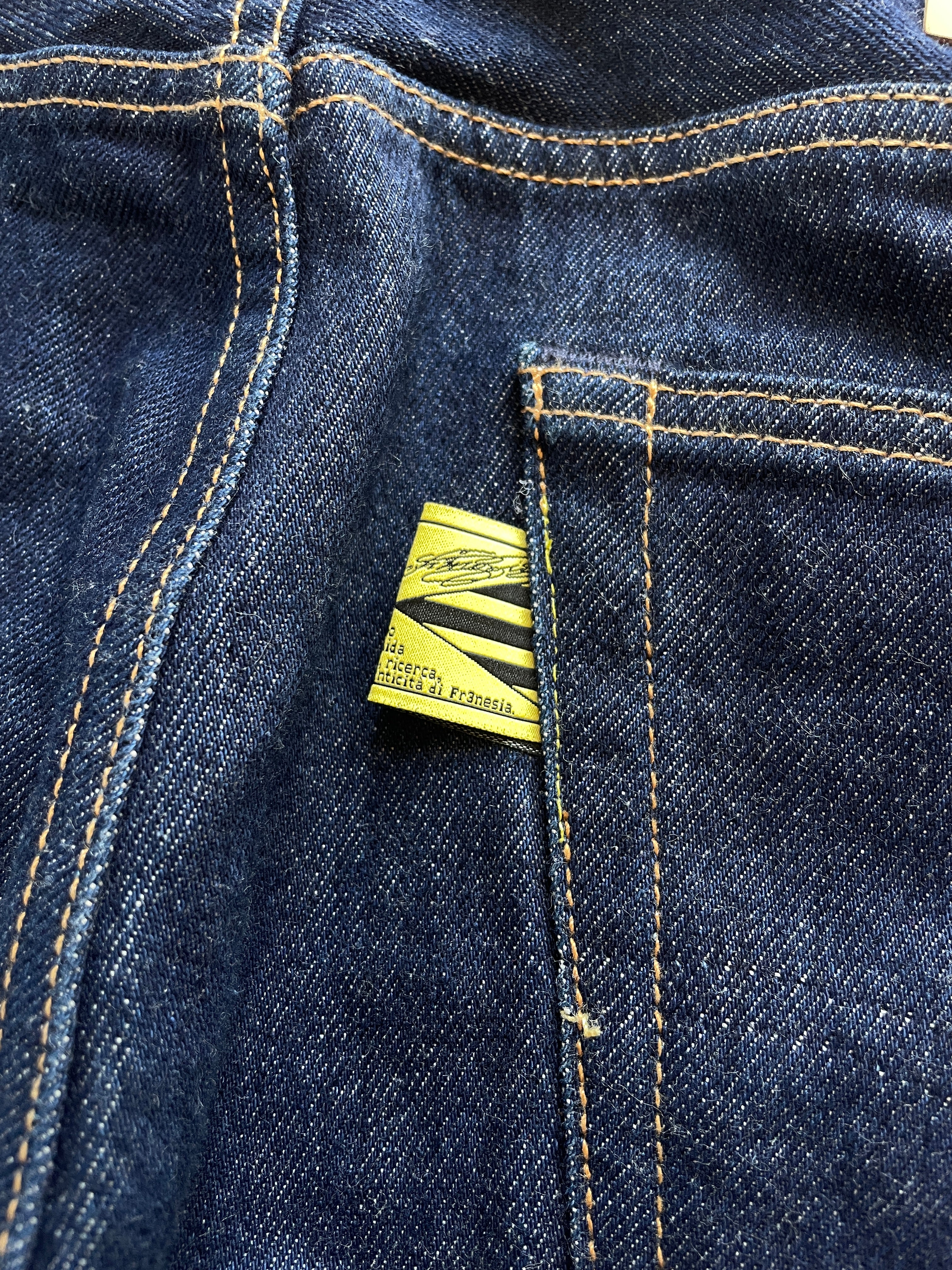 Rising Sun gold wide jeans