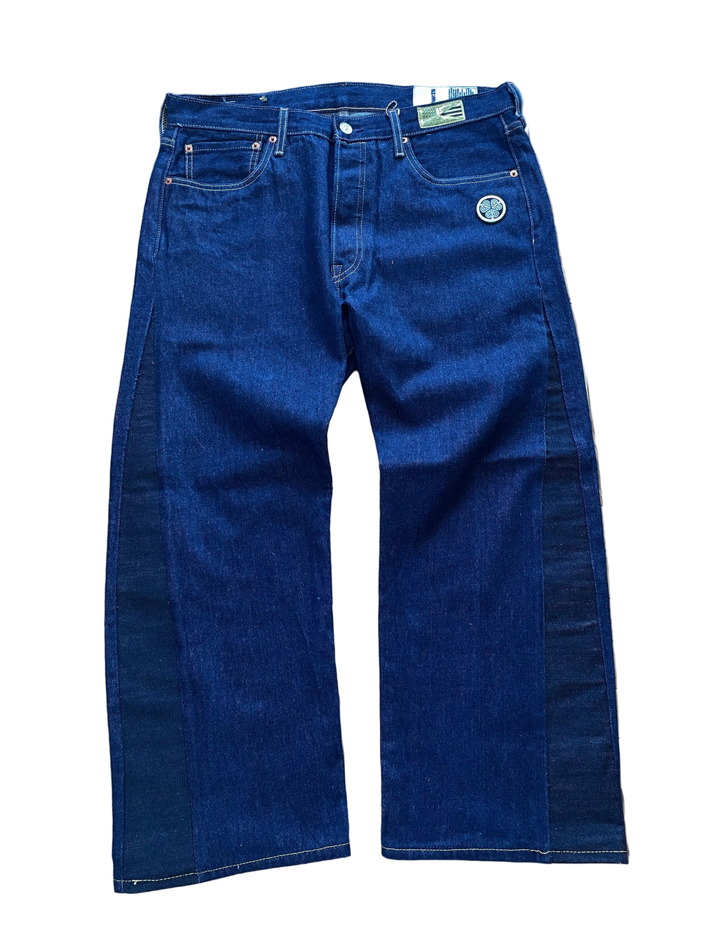 Rising Sun gold wide jeans