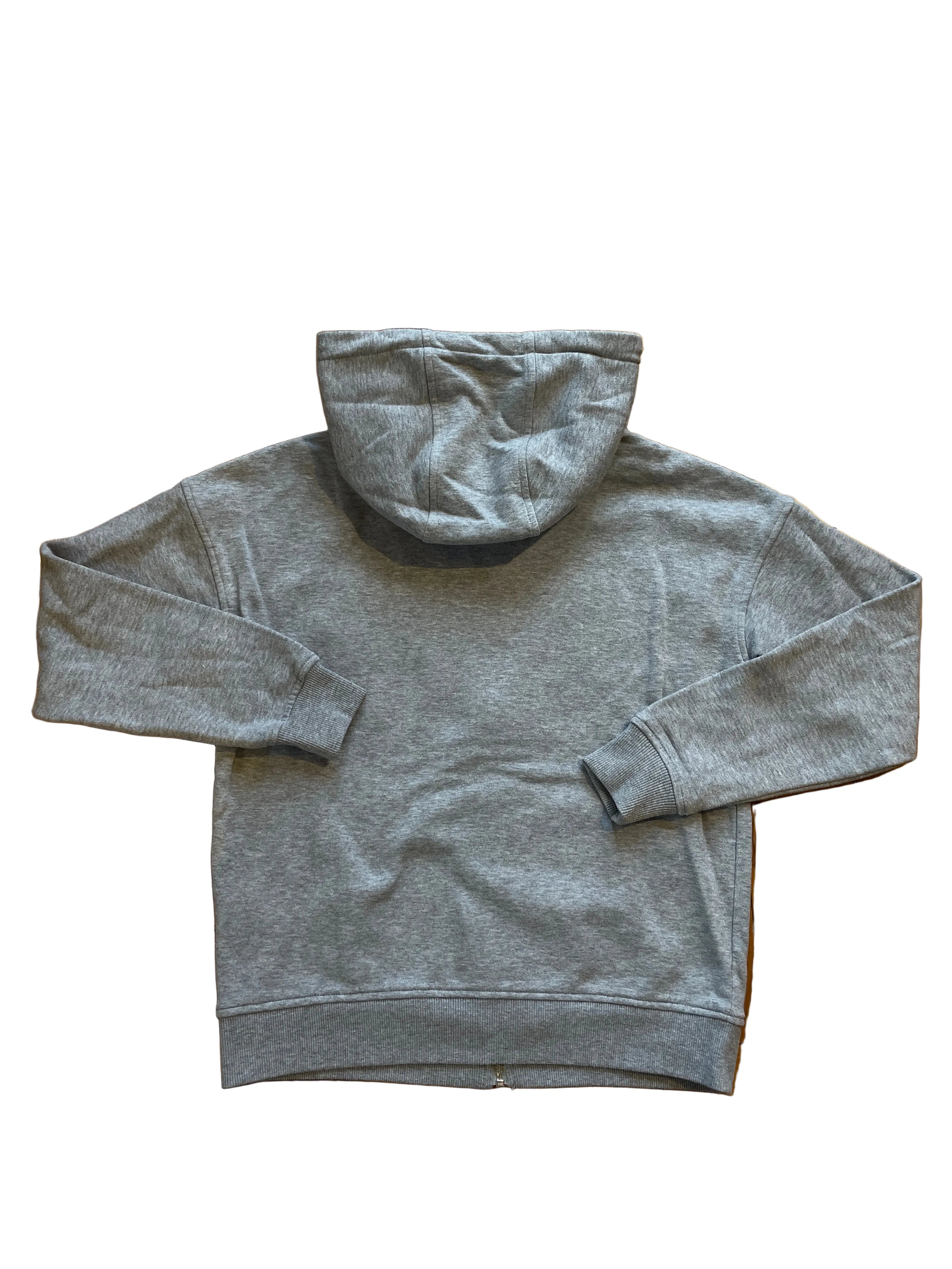 Letters zip patchwork hoodie slim fit