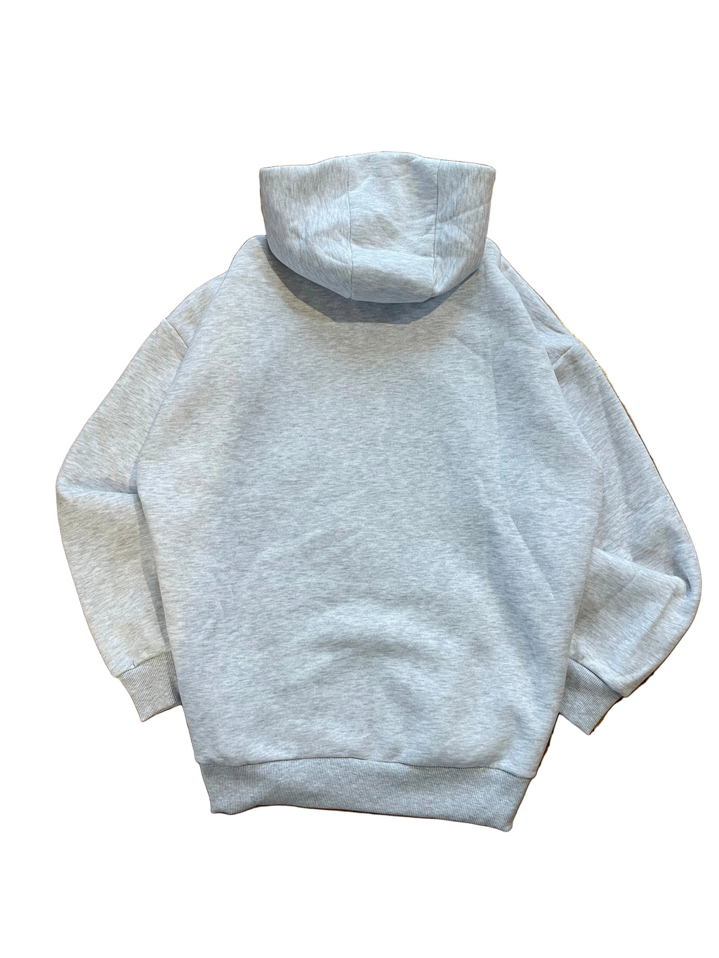 Calligraphy patchwork zip hoodie