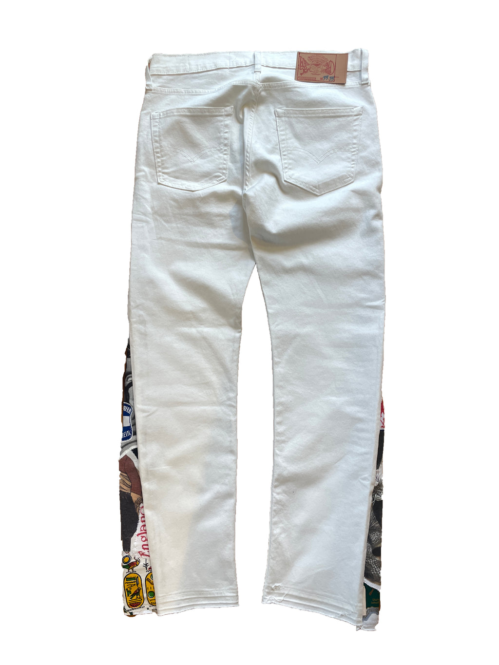 White Snakes flare jeans