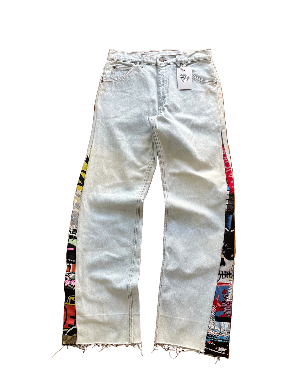Los Santos bleach flare jeans