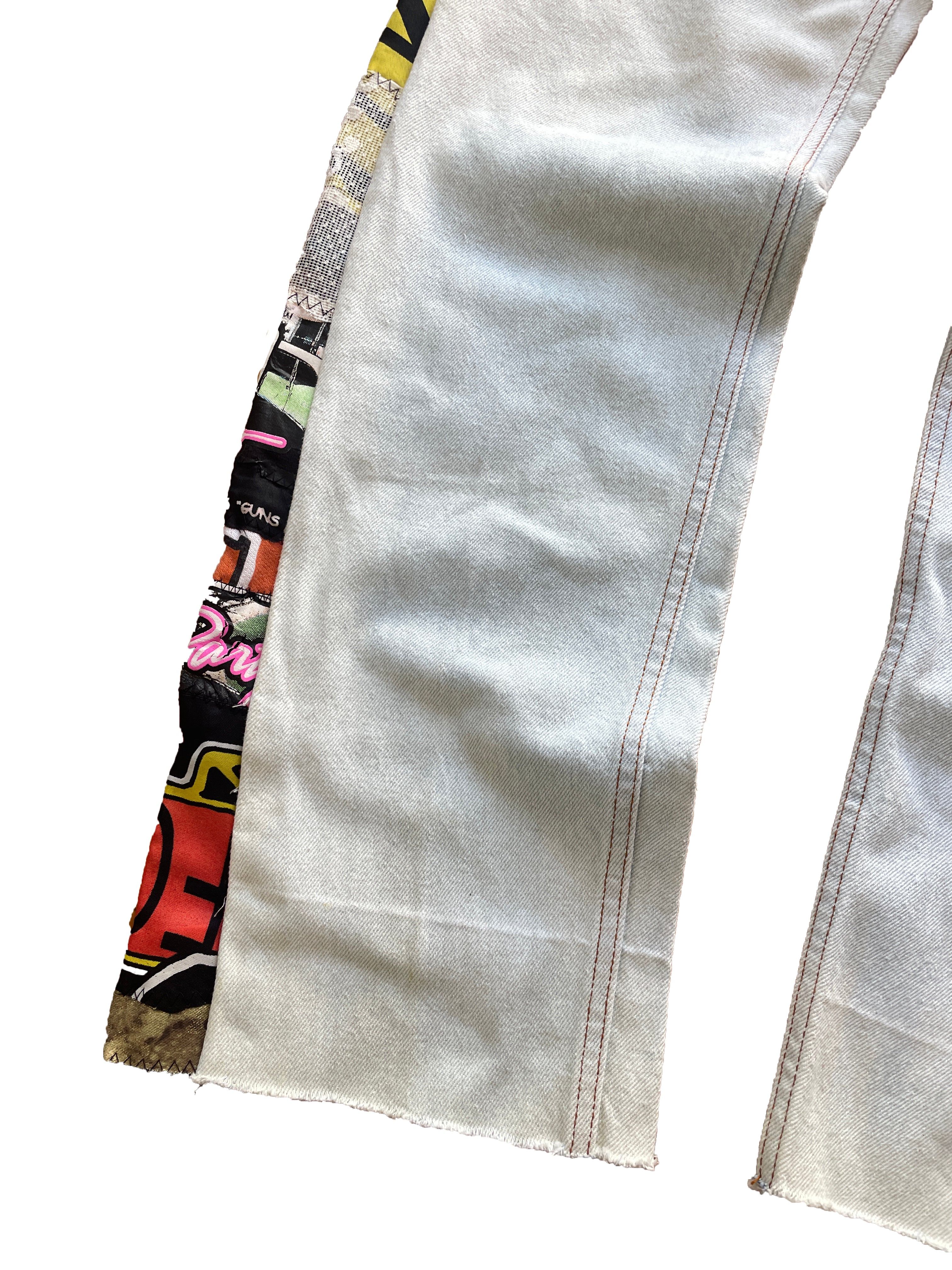 Los Santos bleach flare jeans