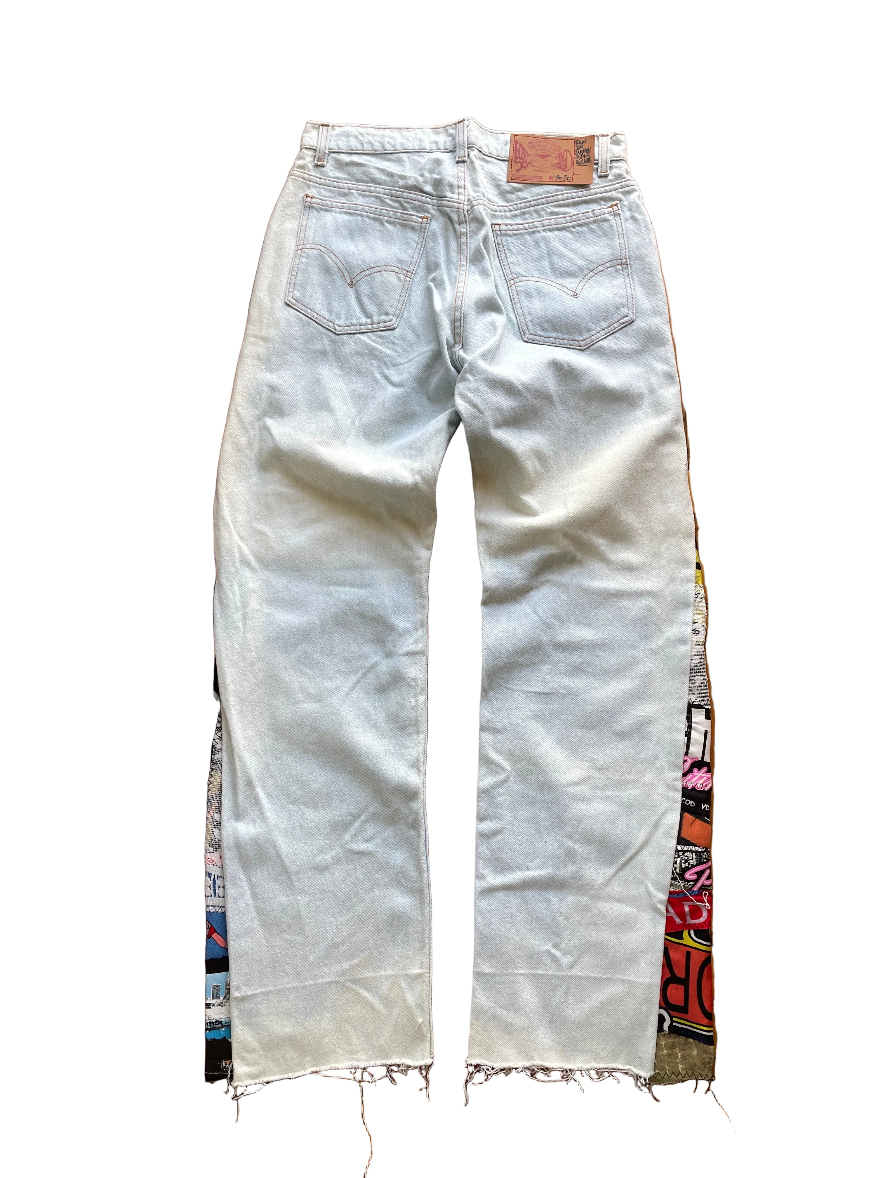 Los Santos bleach flare jeans