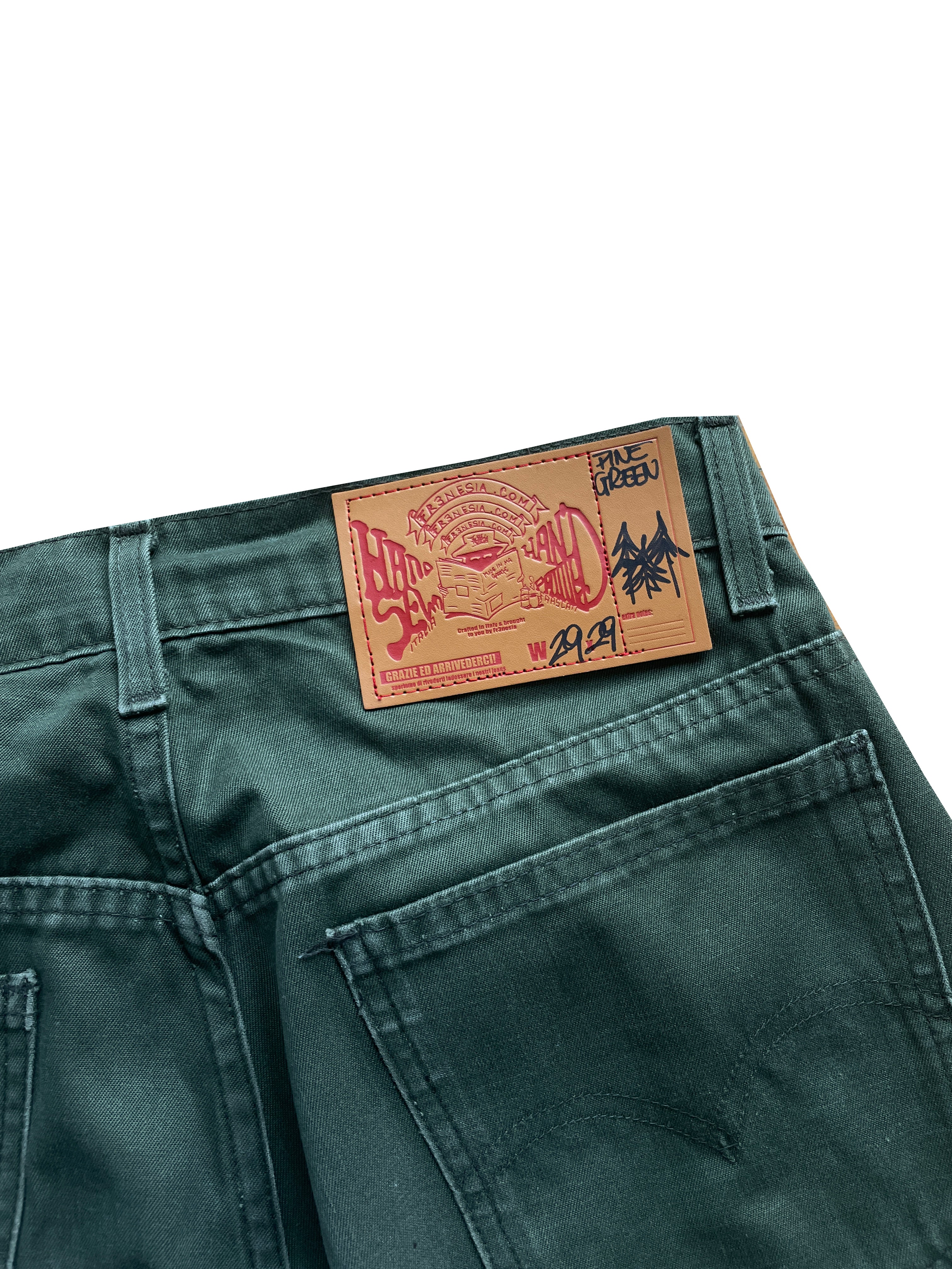 Pine Evergreen flare jeans