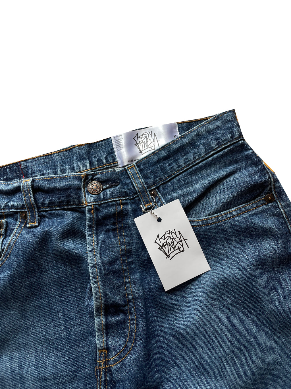 Neon anime flare jeans