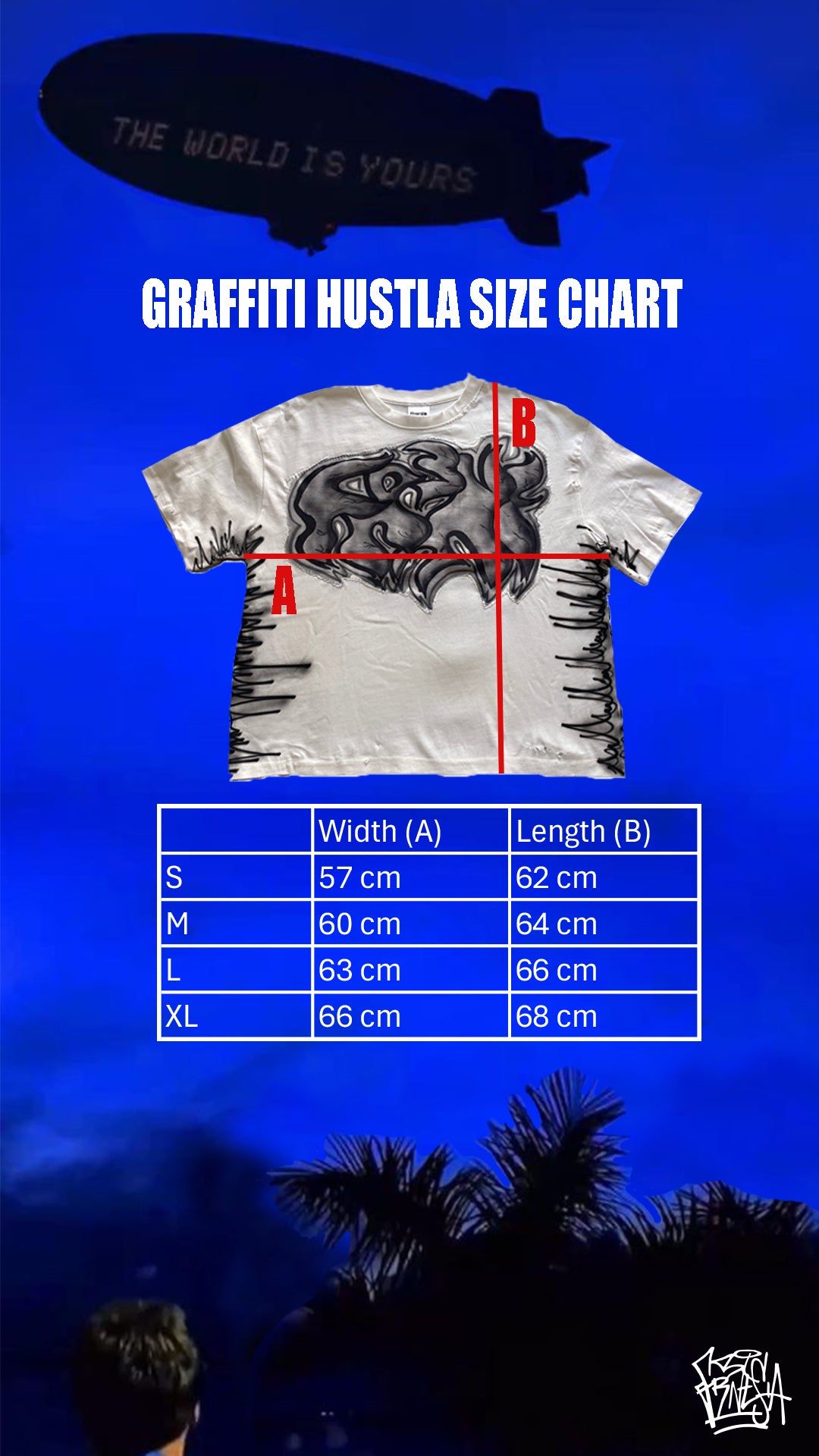 Graffiti Hustla boxy tshirt