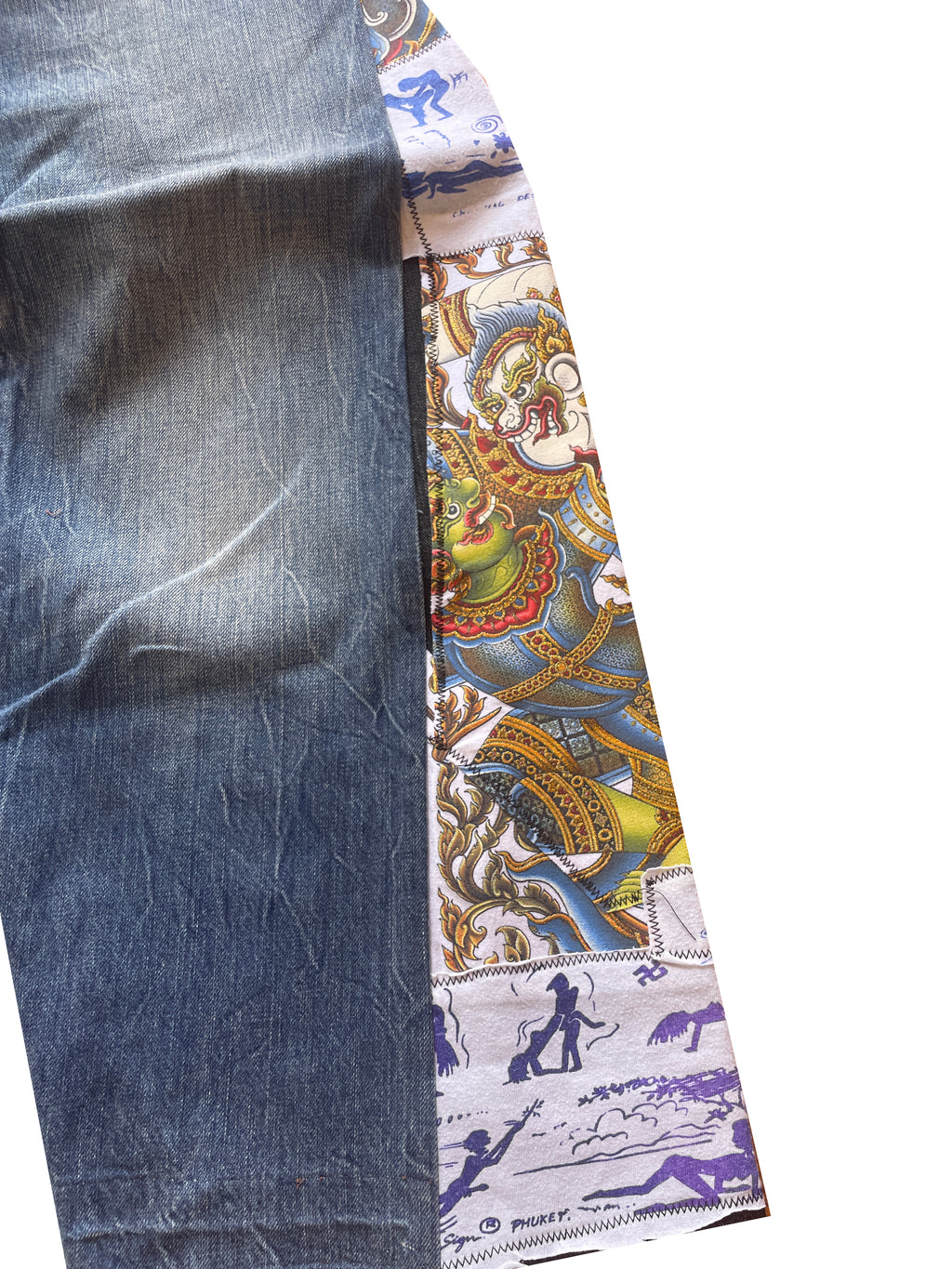 Crinkled buddha flare jeans V3